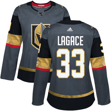 Personalized Women’s Vegas Golden Knights #33 Maxime Lagace Grey Home Authentic Stitched NHL Jersey