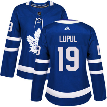 Personalized Women’s Toronto Maple Leafs #19 Joffrey Lupul Blue Home Authentic Stitched NHL Jersey
