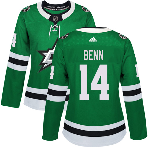 Personalized Women’s Dallas Stars #14 Jamie Benn Green Home Authentic Stitched NHL Jersey