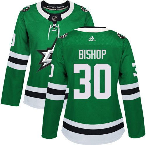 Personalized Women’s Dallas Stars #30 Ben Bishop Green Home Authentic Stitched NHL Jersey