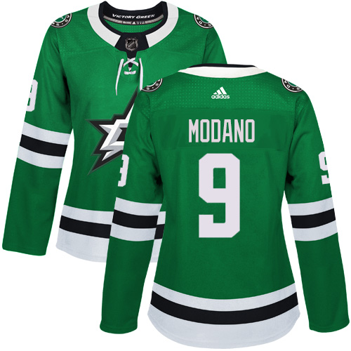 Personalized Women’s Dallas Stars #9 Mike Modano Green Home Authentic Stitched NHL Jersey