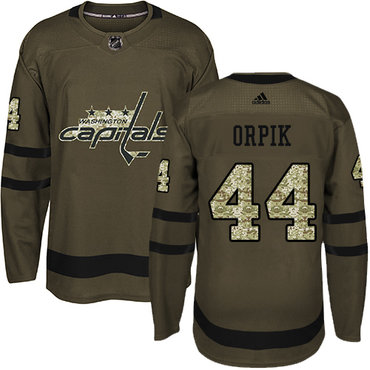 Personalized Youth Washington Capitals #44 Brooks Orpik Green Salute to Service Stitched NHL Jersey