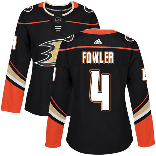 Personalized Women’s Anaheim Ducks #4 Cam Fowler Black Home Authentic Stitched NHL Jersey