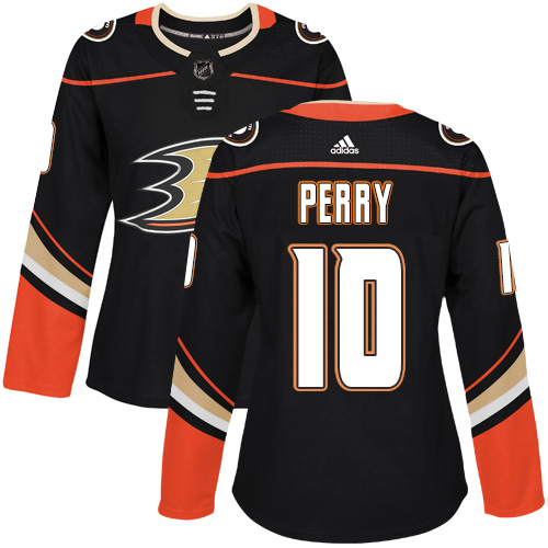 Personalized Women’s Anaheim Ducks #10 Corey Perry Black Home Authentic Stitched NHL Jersey