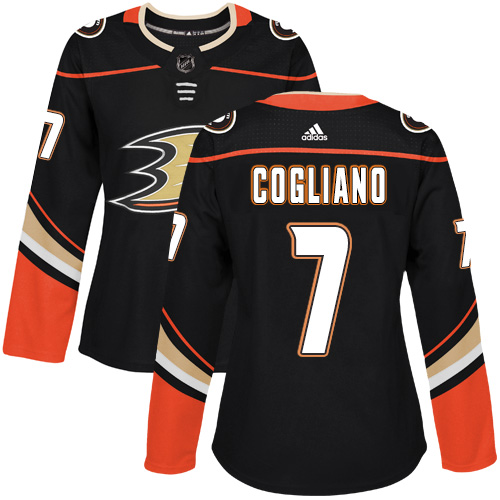 Personalized Women’s Anaheim Ducks #7 Andrew Cogliano Black Home Authentic Stitched NHL Jersey