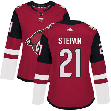 Personalized Women’s Arizona Coyotes #21 Derek Stepan Maroon Home Authentic Stitched NHL Jersey