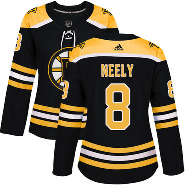 Personalized Women’s Boston Bruins #8 Cam Neely Black Home Authentic Stitched NHL Jersey