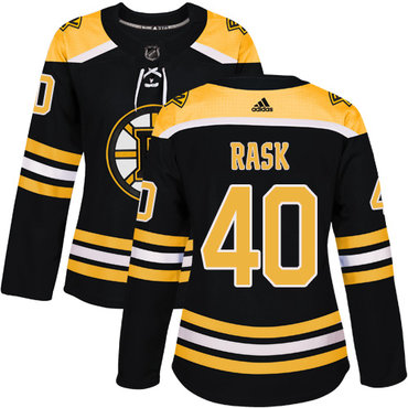 Personalized Women’s Boston Bruins #40 Tuukka Rask Black Home Authentic Stitched NHL Jersey