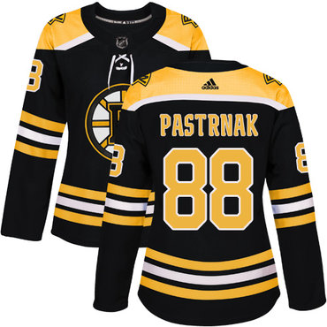 Personalized Women’s Boston Bruins #88 David Pastrnak Black Home Authentic Stitched NHL Jersey