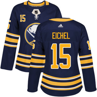 Personalized Women’s Buffalo Sabres #15 Jack Eichel Navy Blue Home Authentic Stitched NHL Jersey