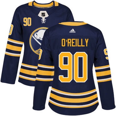 Personalized Women’s Buffalo Sabres #90 Ryan O’Reilly Navy Blue Home Authentic Stitched NHL Jersey