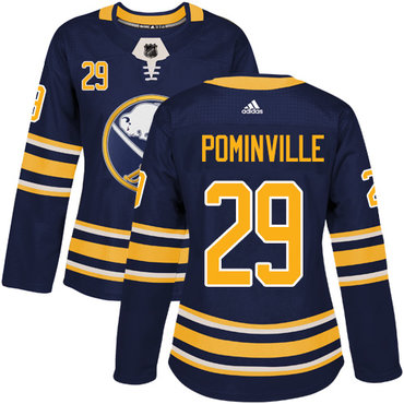 Personalized Women’s Buffalo Sabres #29 Jason Pominville Navy Blue Home Authentic Stitched NHL Jersey
