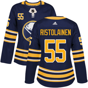 Personalized Women’s Buffalo Sabres #55 Rasmus Ristolainen Navy Blue Home Authentic Stitched NHL Jersey
