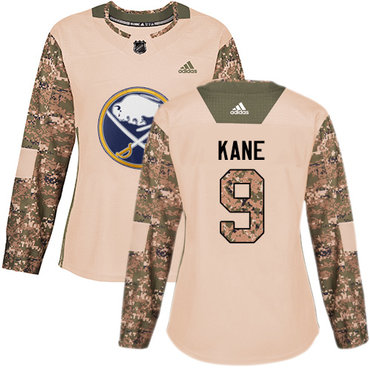 Personalized Women’s Buffalo Sabres #9 Evander Kane Camo Authentic 2017 Veterans Day Stitched NHL Jersey