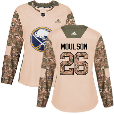 Personalized Women’s Buffalo Sabres #26 Matt Moulson Camo Authentic 2017 Veterans Day Stitched NHL Jersey