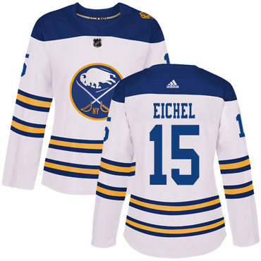 Personalized Women’s Buffalo Sabres #15 Jack Eichel White Authentic 2018 Winter Classic Stitched NHL Jersey