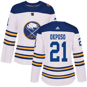 Personalized Women’s Buffalo Sabres #21 Kyle Okposo White Authentic 2018 Winter Classic Stitched NHL Jersey