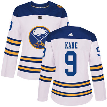 Personalized Women’s Buffalo Sabres #9 Evander Kane White Authentic 2018 Winter Classic Stitched NHL Jersey