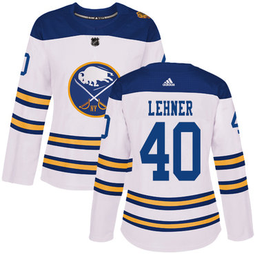 Personalized Women’s Buffalo Sabres #40 Robin Lehner White Authentic 2018 Winter Classic Stitched NHL Jersey