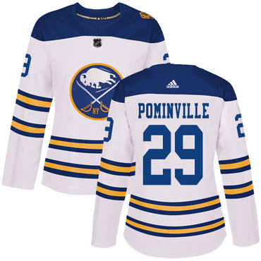 Personalized Women’s Buffalo Sabres #29 Jason Pominville White Authentic 2018 Winter Classic Stitched NHL Jersey