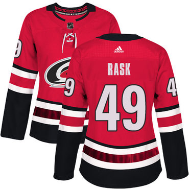 Personalized Women’s Carolina Hurricanes #49 Victor Rask Red Home Authentic Stitched NHL Jersey