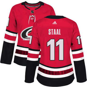Personalized Women’s Carolina Hurricanes #11 Jordan Staal Red Home Authentic Stitched NHL Jersey
