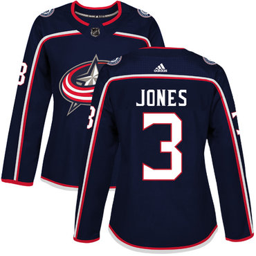 Personalized Women’s Columbus Blue Jackets #3 Seth Jones Navy Blue Home Authentic Stitched NHL Jersey
