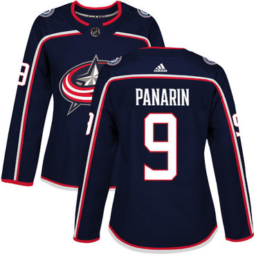 Personalized Women’s Columbus Blue Jackets #9 Artemi Panarin Navy Blue Home Authentic Stitched NHL Jersey