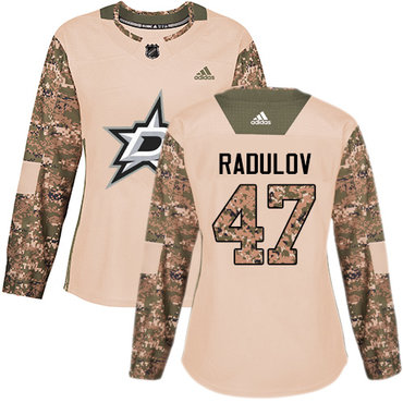 Personalized Women’s Dallas Stars #47 Alexander Radulov Camo Authentic 2017 Veterans Day Stitched NHL Jersey