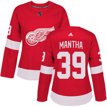 Personalized Women’s Detroit Red Wings #39 Anthony Mantha Red Home Authentic Stitched NHL Jersey