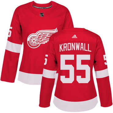 Personalized Women’s Detroit Red Wings #55 Niklas Kronwall Red Home Authentic Stitched NHL Jersey