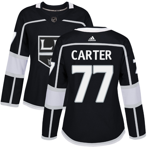 Personalized Women’s Los Angeles Kings #77 Jeff Carter Black Home Authentic Stitched NHL Jersey