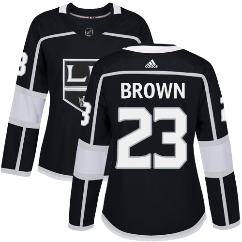Personalized Women’s Los Angeles Kings #23 Dustin Brown Black Home Authentic Stitched NHL Jersey