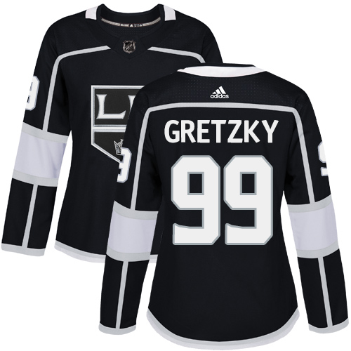 Personalized Women’s Los Angeles Kings #99 Wayne Gretzky Black Home Authentic Stitched NHL Jersey
