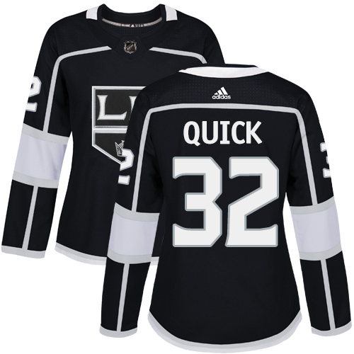 Personalized Women’s Los Angeles Kings #32 Jonathan Quick Black Home Authentic Stitched NHL Jersey