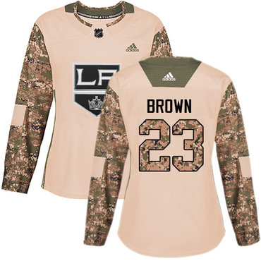 Personalized Women’s Los Angeles Kings #23 Dustin Brown Camo Authentic 2017 Veterans Day Stitched NHL Jersey