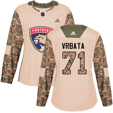 Personalized Women’s Florida Panthers #71 Radim Vrbata Camo Authentic 2017 Veterans Day Stitched NHL Jersey