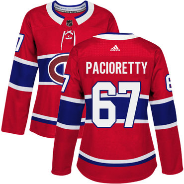 Personalized Women’s Montreal Canadiens #67 Max Pacioretty Red Home Authentic Stitched NHL Jersey