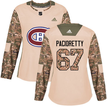Personalized Women’s Montreal Canadiens #67 Max Pacioretty Camo Authentic 2017 Veterans Day Stitched NHL Jersey