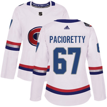 Personalized Women’s Montreal Canadiens #67 Max Pacioretty White Authentic 2017 100 Classic Stitched NHL Jersey
