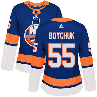 Personalized Women’s New York Islanders #55 Johnny Boychuk Royal Blue Home Authentic Stitched NHL Jersey