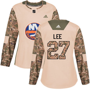 Personalized Women’s New York Islanders #27 Anders Lee Camo Authentic 2017 Veterans Day Stitched NHL Jersey