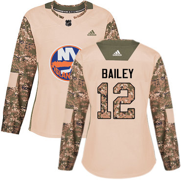 Personalized Women’s New York Islanders #12 Josh Bailey Camo Authentic 2017 Veterans Day Stitched NHL Jersey