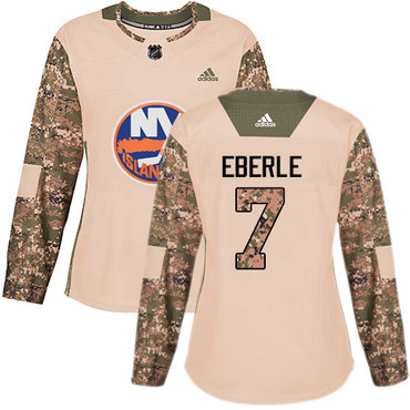 Personalized Women’s New York Islanders #7 Jordan Eberle Camo Authentic 2017 Veterans Day Stitched NHL Jersey