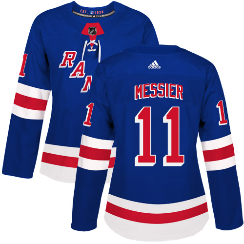 Personalized Women’s New York Rangers #11 Mark Messier Royal Blue Home Authentic Stitched NHL Jersey