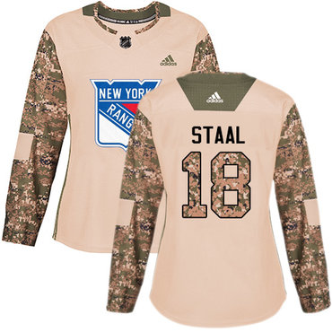 Personalized Women’s New York Rangers #18 Marc Staal Camo Authentic 2017 Veterans Day Stitched NHL Jersey