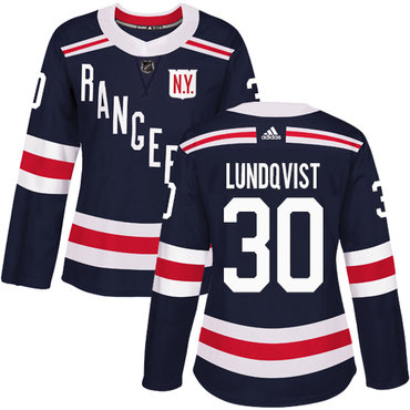 Personalized Women’s New York Rangers #30 Henrik Lundqvist Navy Blue Authentic 2018 Winter Classic Stitched NHL Jersey