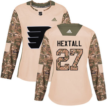 Personalized Women’s Philadelphia Flyers #27 Ron Hextall Camo Authentic 2017 Veterans Day Stitched NHL Jersey
