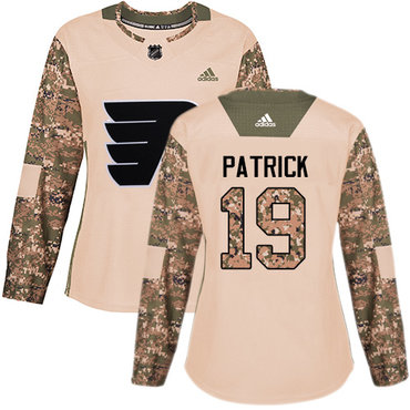 Personalized Women’s Philadelphia Flyers #19 Nolan Patrick Camo Authentic 2017 Veterans Day Stitched NHL Jersey