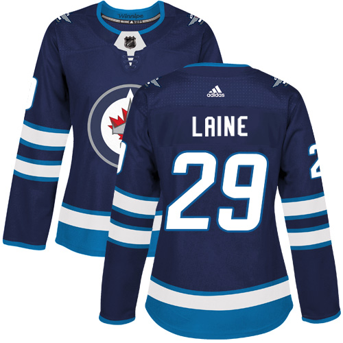 Personalized Women’s Winnipeg Jets #29 Patrik Laine Navy Blue Home Authentic Stitched NHL Jersey